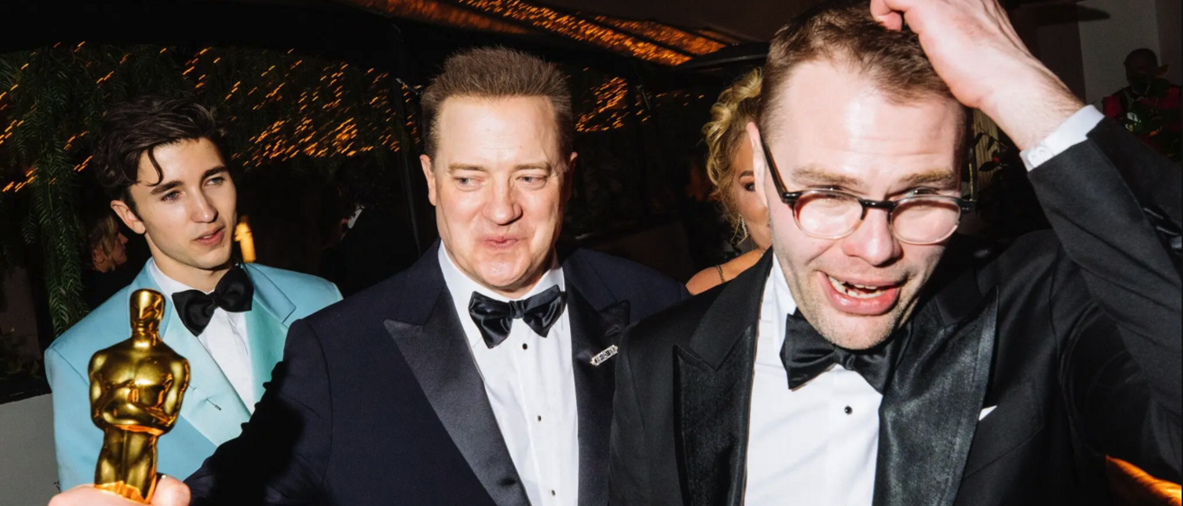 Samuel D. Hunter, above right, at the Oscars